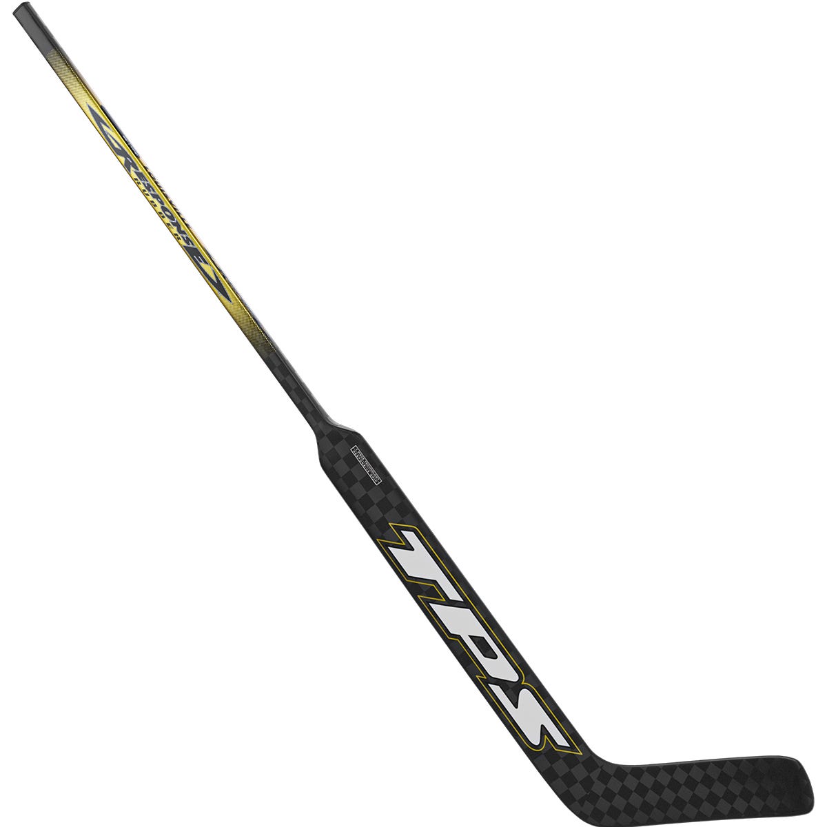 TPS Response Rubber Intermediate Goalie Stick in Black/Yellow Size 23in