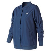 New Balance Women's Coaches Jacket in Teal Size X-Large