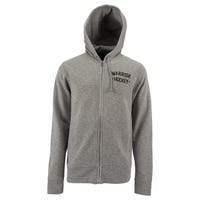 Warrior Street Hockey Senior Full Zip Hoodie in Heather Grey/Charcoal Size Small