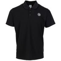 Warrior Corpo Stack Senior Short Sleeve Polo Shirt in Black Size Medium