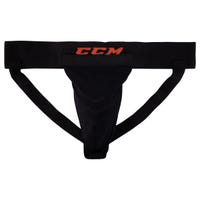 "CCM Deluxe Senior Jock Strap W/Cup in Black Size Large"