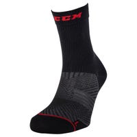 CCM Proline Compression Senior Mid Calf Socks in Black/Red Size Small