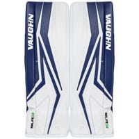 Vaughn Ventus SLR3 Pro Senior Goalie Leg Pads in White/Blue Size 32+2in