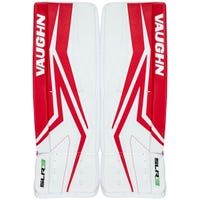 Vaughn Ventus SLR3 Junior Goalie Leg Pads in White/Red Size 24+2in