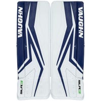 Vaughn Ventus SLR3 Junior Goalie Leg Pads in White/Blue Size 26+2in