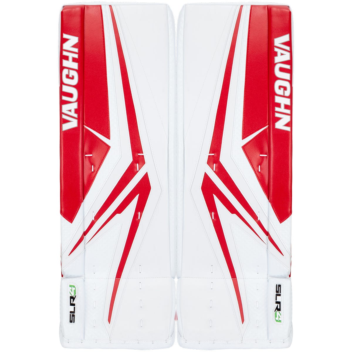 Vaughn SLR4 Pro Senior Goalie Leg Pads in White/Red Size 32+2in