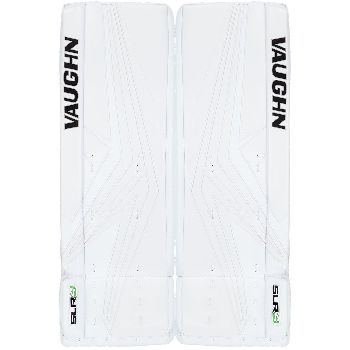 Vaughn SLR4 Pro Senior Goalie Leg Pads in White/White Size 33+2in