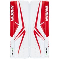 Vaughn SLR4 Intermediate Goalie Leg Pads in White/Red Size 29+2in