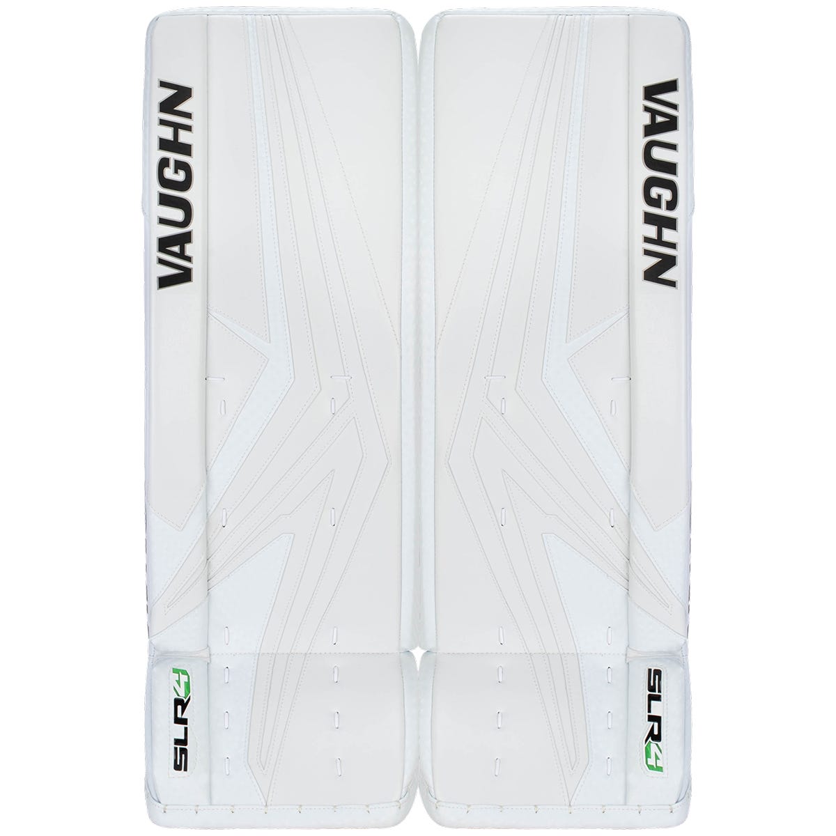 Vaughn SLR4 Intermediate Goalie Leg Pads in White/White Size 30+2in