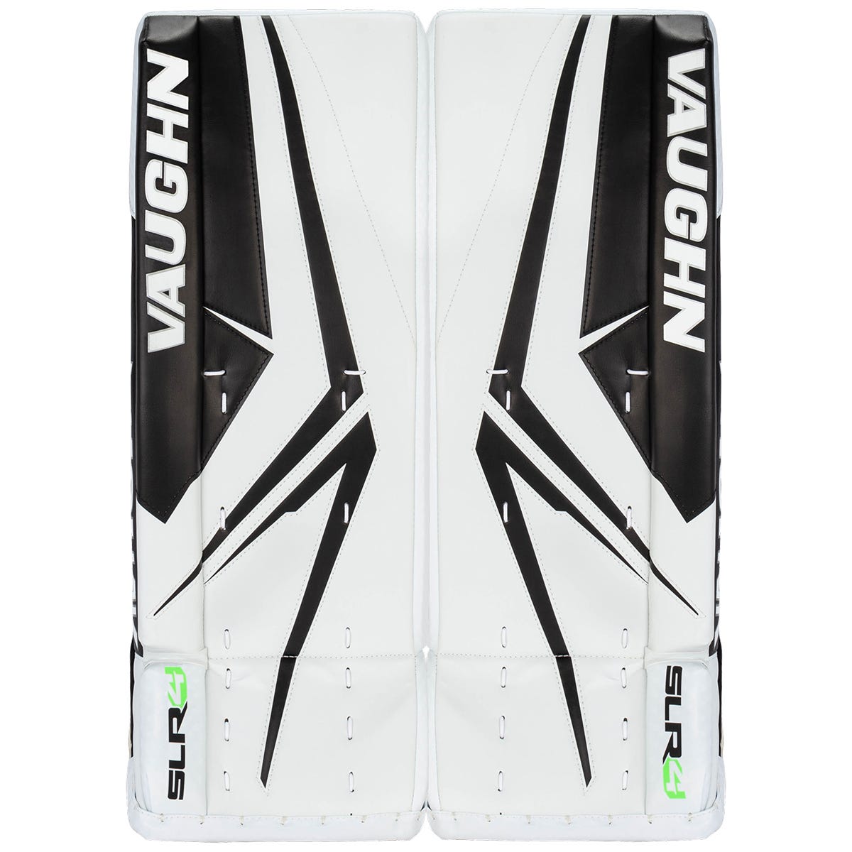 Vaughn SLR4 Junior Goalie Leg Pads in White/Black Size 28+2in