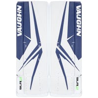 Vaughn SLR4 Junior Goalie Leg Pads in White/Blue Size 24+2in