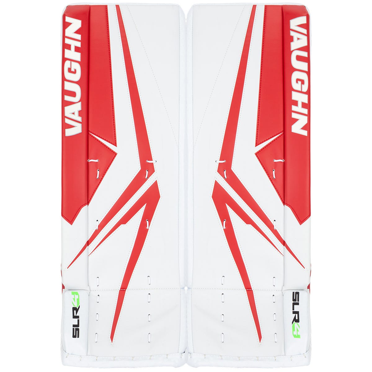 Vaughn SLR4 Junior Goalie Leg Pads in White/Red Size 28+2in
