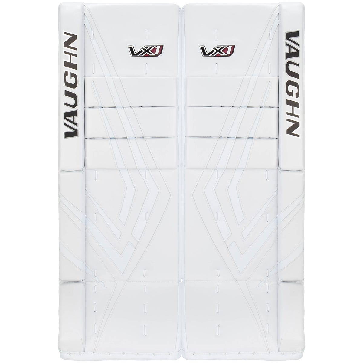 Vaughn Velocity VX1 Pro Senior Goalie Leg Pads in White/White Size 32+2in