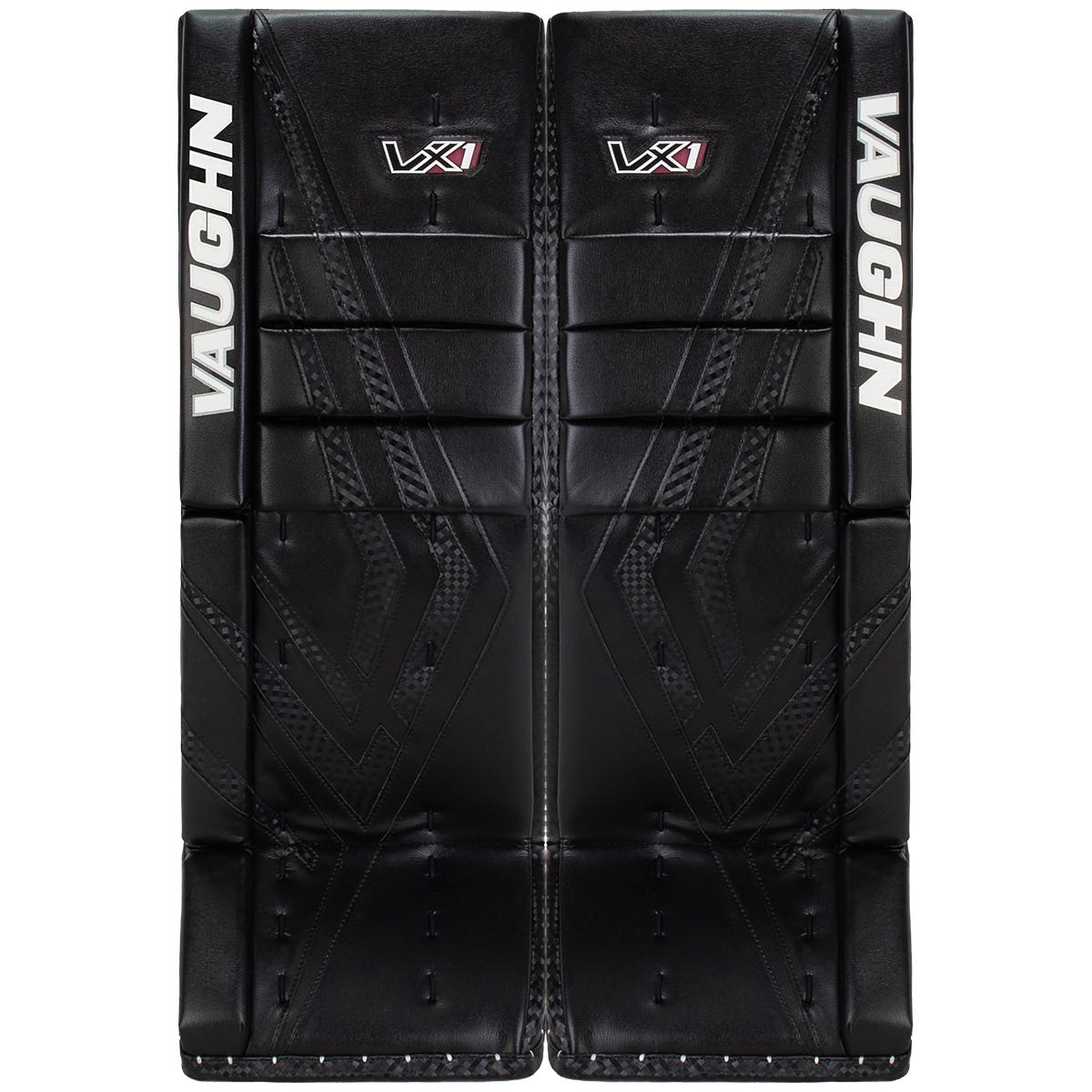 Vaughn Velocity VX1 Pro Senior Goalie Leg Pads in Black Size 32+2in