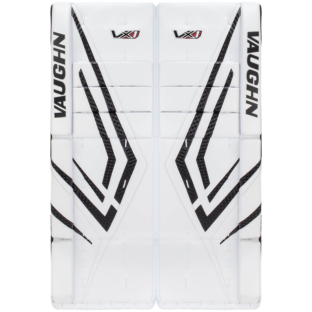 Vaughn Velocity VX1 Pro Senior Goalie Leg Pads in White/Black Size 33+2in