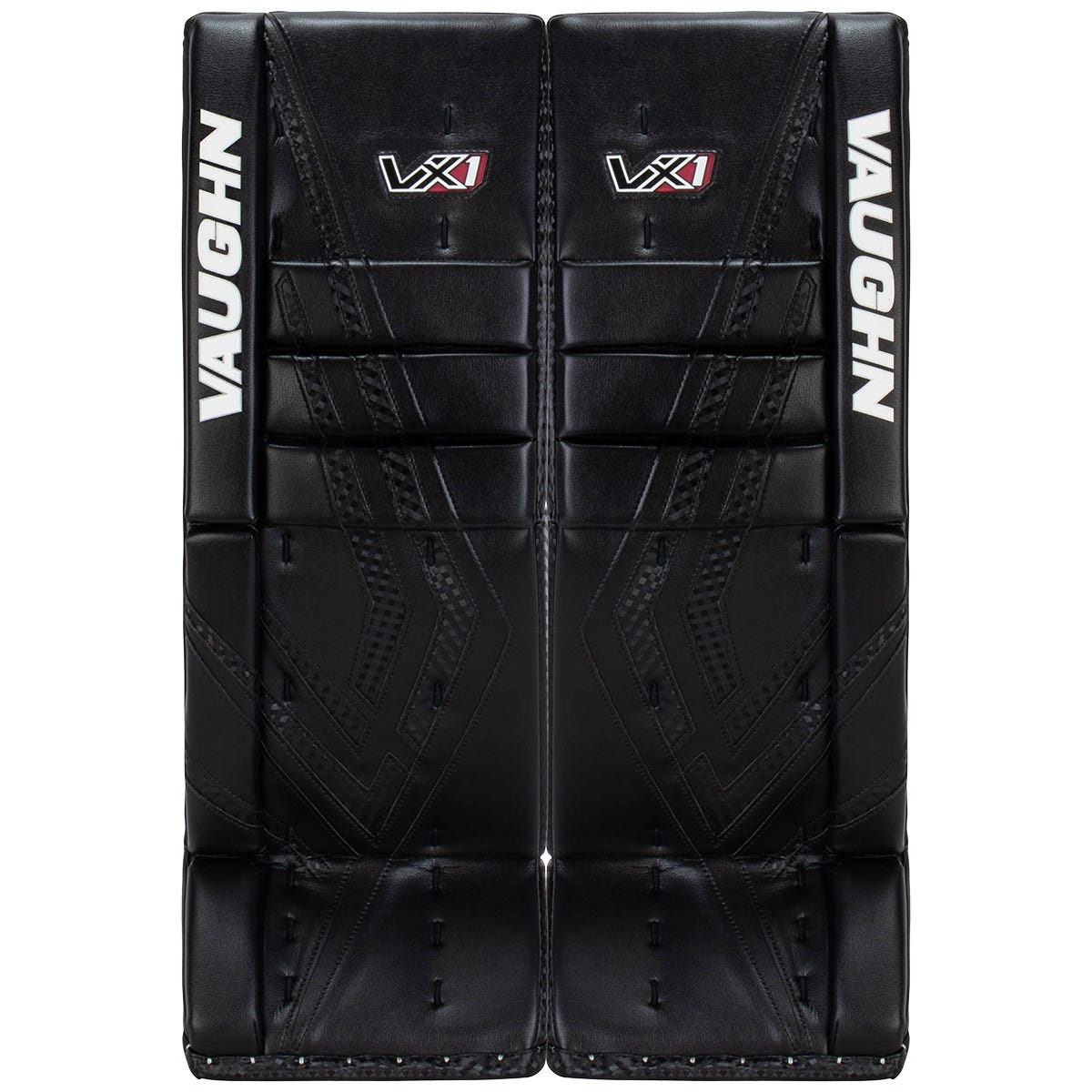 Vaughn Velocity VX1 Intermediate Goalie Leg Pads in Black Size 30+2in