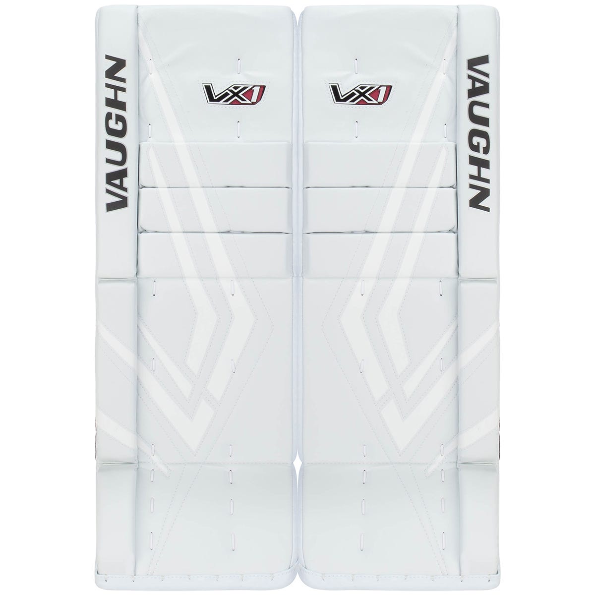 Vaughn Velocity VX1 Junior Goalie Leg Pads in White/White Size 26+2in