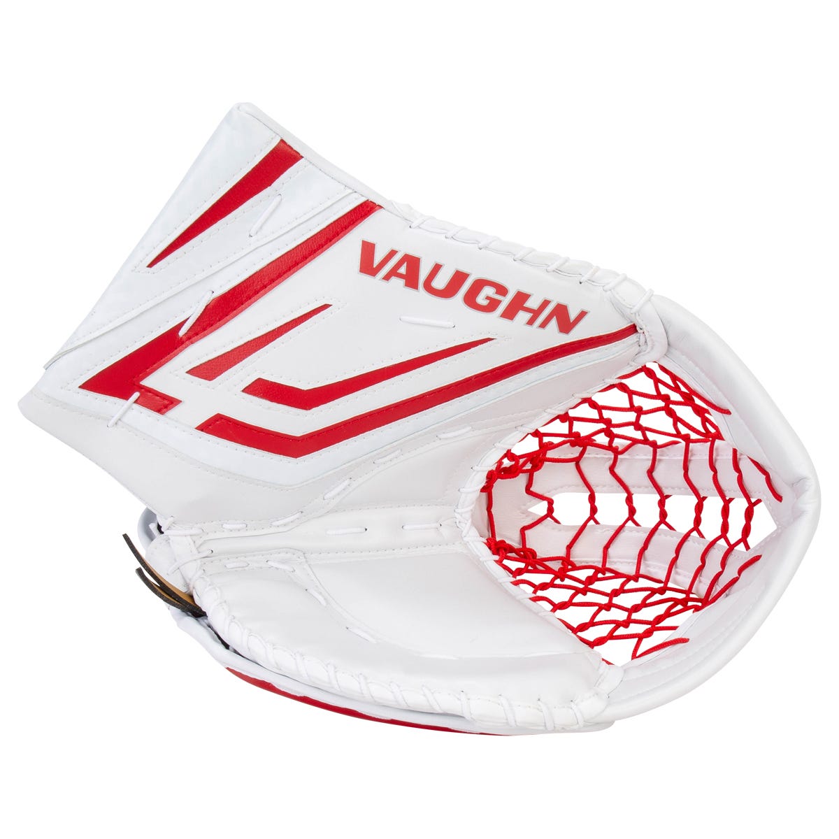 Vaughn Velocity VX1 Pro Senior Goalie Glove in White/Red