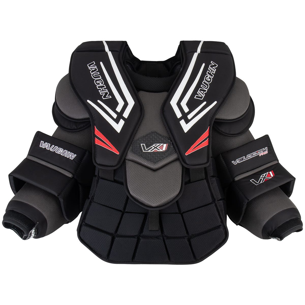 Vaughn Velocity VX1 Pro Senior Goalie Chest & Arm Protector in Black Size Medium