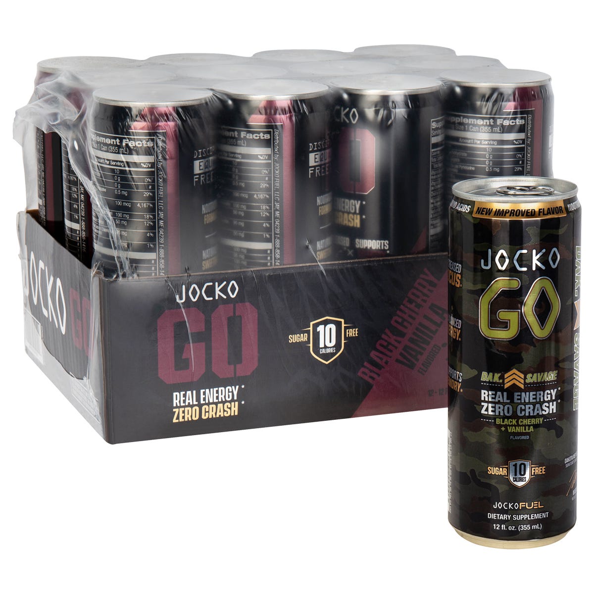 Jocko Fuel Jocko GO Energy Drink - Black Cherry (12 pk)