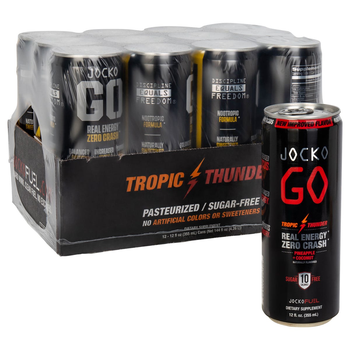Jocko Fuel Jocko GO Energy Drink - Pineapple Coconut (12 pk)
