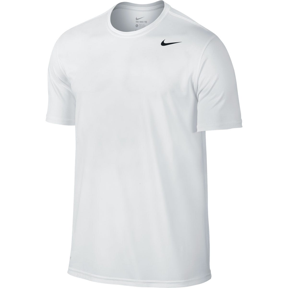 "Nike Legend 2.0 Senior Short Sleeve T-Shirt | 100% Polyester in White/Black Size Medium"