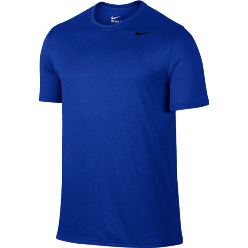 "Nike Legend 2.0 Senior Short Sleeve T-Shirt | 100% Polyester in Royal/Black Size Medium"