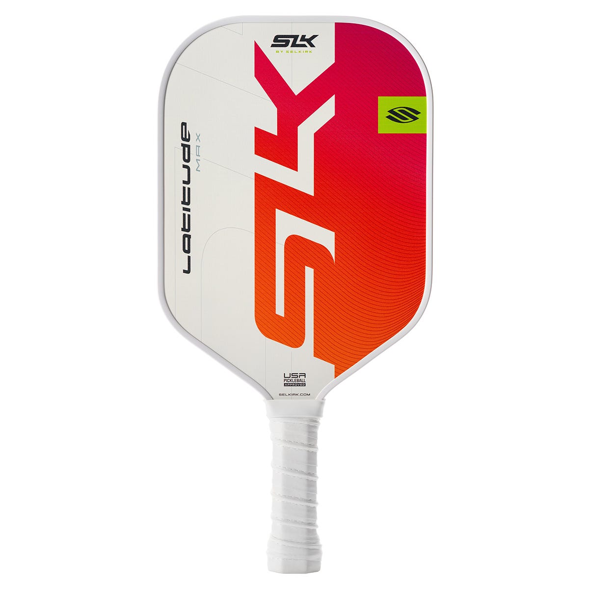 Selkirk SLK Latitude Max Pickleball Paddle in White/Orange