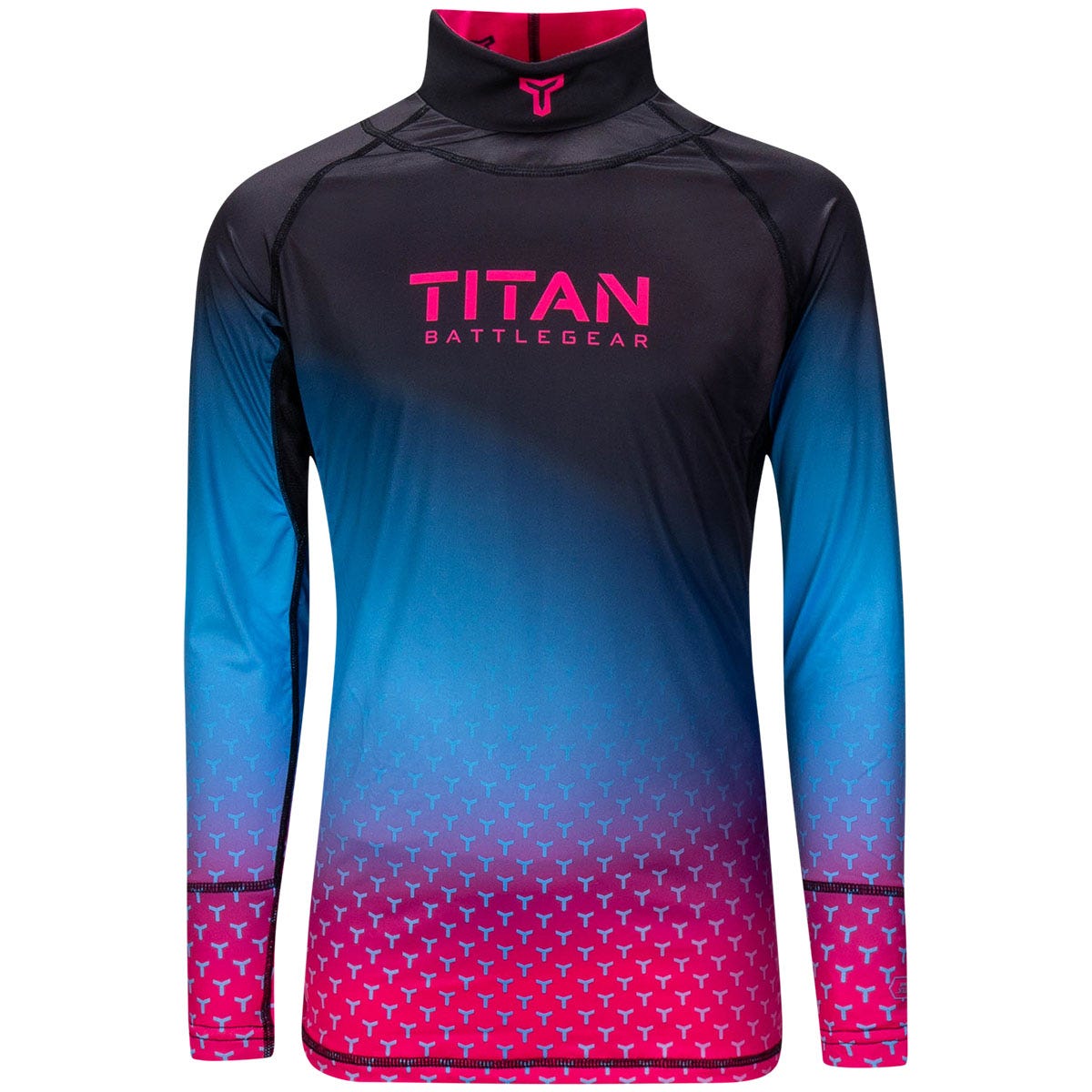 Titan BattleGear 2.0 Stretch ProCurve Youth Long Sleeve Shirt in Miami Nights Size X-Small