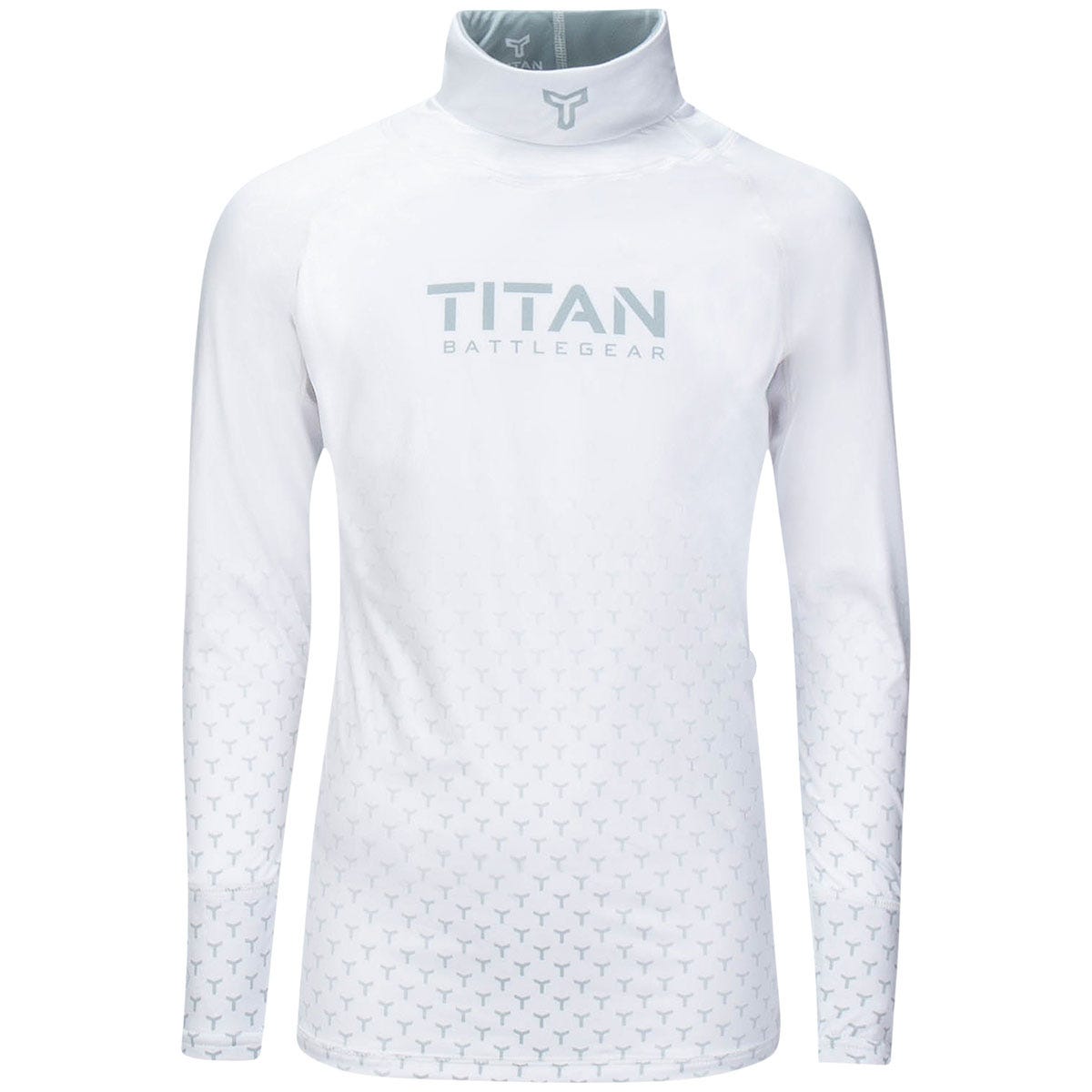 Titan BattleGear 2.0 Stretch ProCurve Youth Long Sleeve Shirt in White Size Large