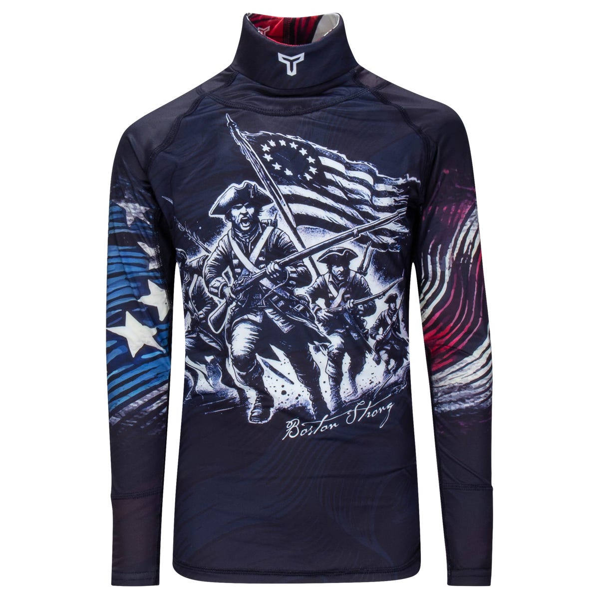 Titan BattleGear 2.0 Stretch ProCurve Youth Long Sleeve Shirt in Boston Strong Size Large