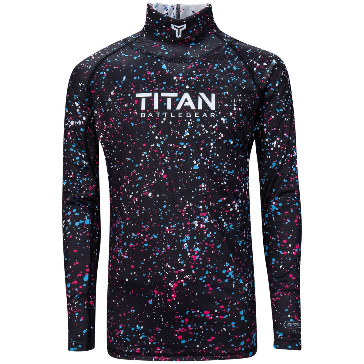 Titan BattleGear 2.0 Stretch ProCurve Youth Long Sleeve Shirt in Galaxy Splatter Size X-Large