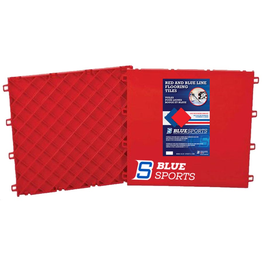 Blue Sports Red Training Tiles - 10 Pack