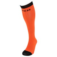 CCM Sport Bamboo Liner Hockey Socks in Orange Size Junior