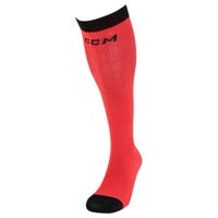 CCM Sport Bamboo Liner Hockey Socks in Red Size Senior