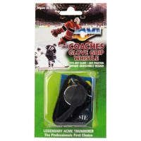 "Blue Sports Coaches Large Glove Grip Whistle in Black"