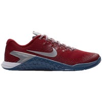 Nike Metcon 4 Women's Premium Training Shoes - Gym Red/Metallic Silver/Gym Blue/White Size 6.0