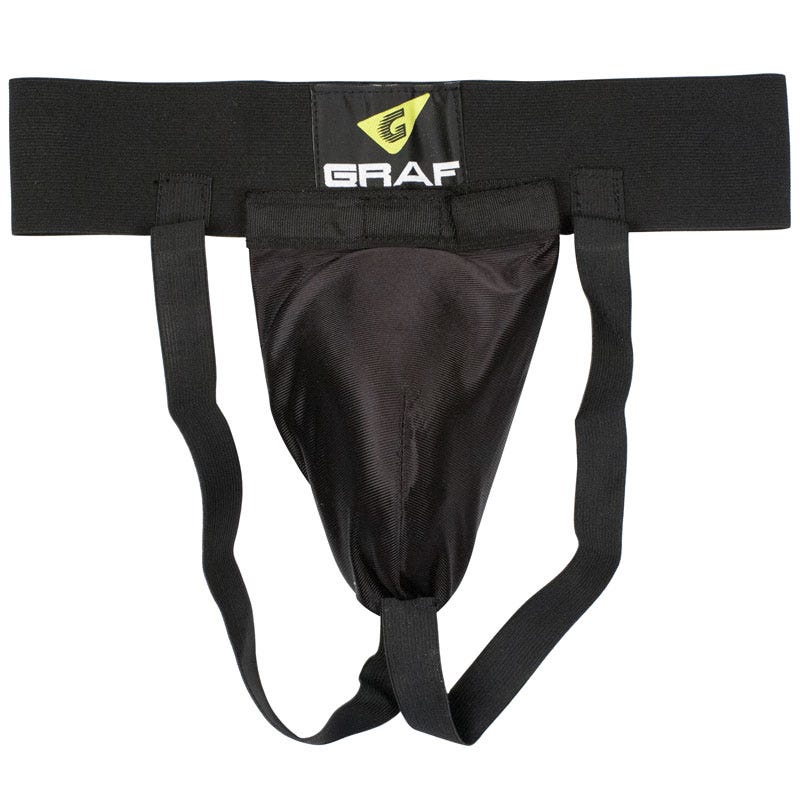 Graf Junior Athletic Cup & Supporter in Black Size Medium