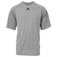 "Adidas Climalite Logo Senior Short Sleeve T-Shirt in Heather Navy Size X-Large"