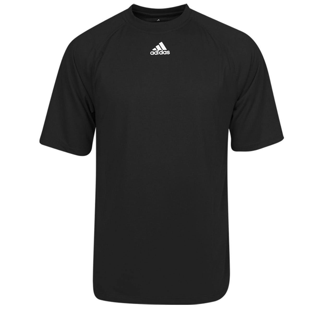 "Adidas Climalite Logo Senior Short Sleeve T-Shirt in Black Size XX-Large"