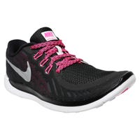 Nike Free 5.0 Youth Training Shoes - Black/Pink Size 3.5C