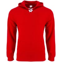 Monkeysports Skate Lace Senior Pullover Hoodie in Red Size Large