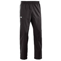 "Under Armour Essential Woven Senior Pants in Black/White Size Medium"