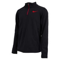 Nike KO Men's Jacket Quarter Zip Sweater in Black/Red Size Medium