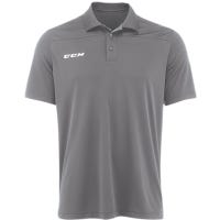 CCM P5597 Team Polo Adult Short Sleeve Shirt in Dark Grey Size Small