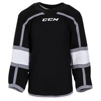 CCM Los Angeles Kings Quicklite 8000 Uncrested Youth Hockey Jersey in Black/White/Silver Size Small/Medium