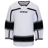 CCM Los Angeles Kings Quicklite 8000 Uncrested Youth Hockey Jersey in White/Black Size Small/Medium