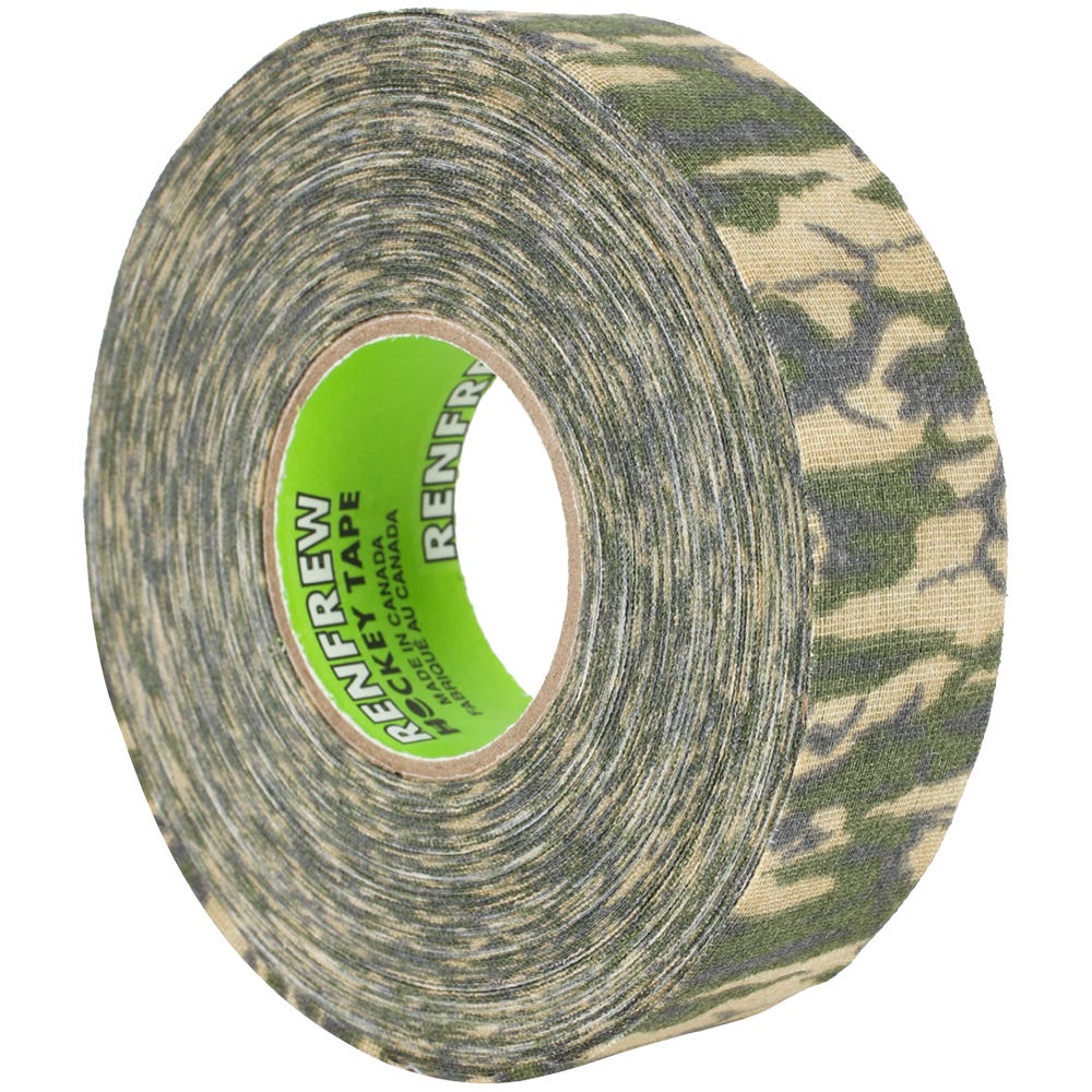 Renfrew Themed Cloth Hockey Tape in Camo Green Size 1in