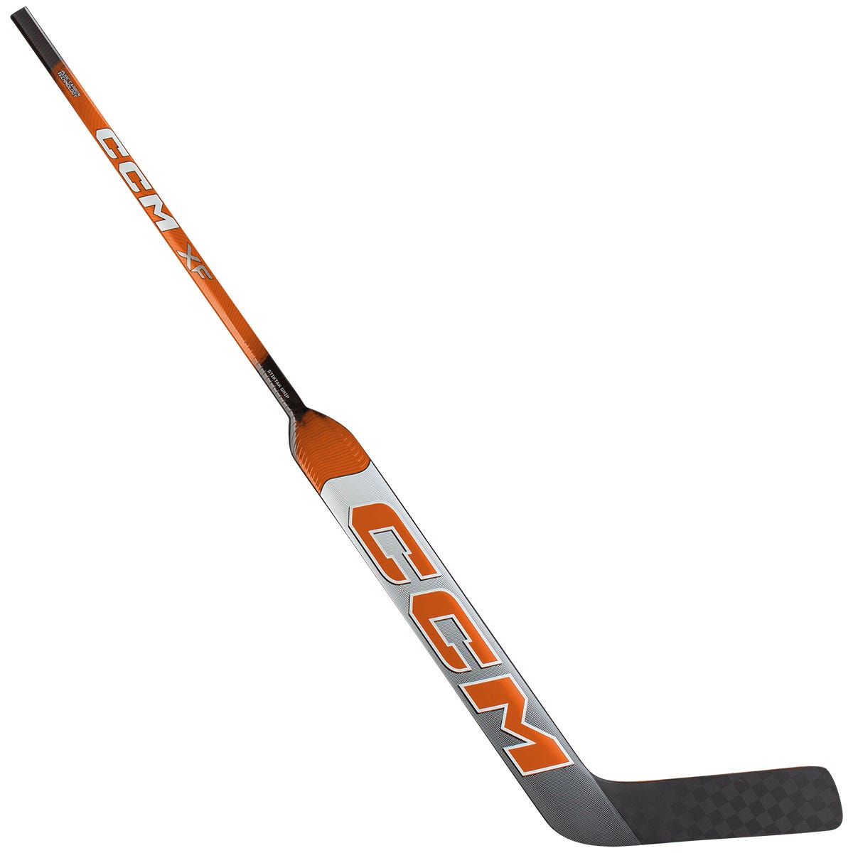 CCM XF Senior Goalie Stick in White/Orange Size 25in