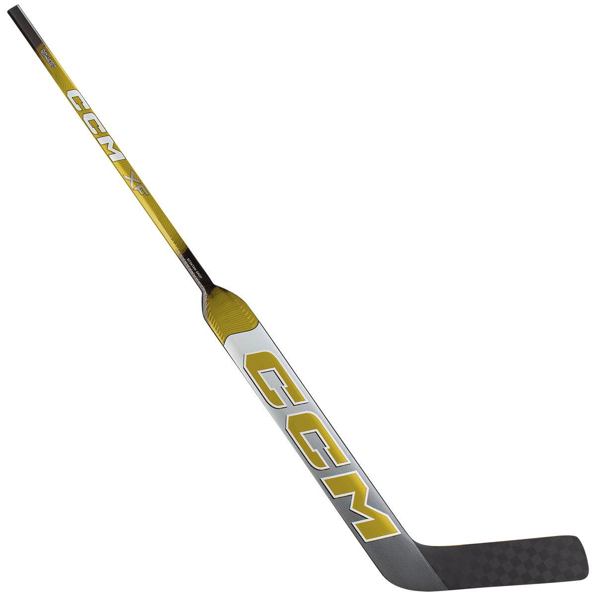 CCM XF Senior Goalie Stick in White/Gold Size 25in